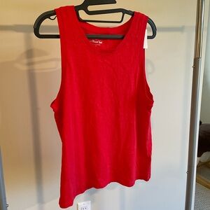 Red J Crew Tank Top size M